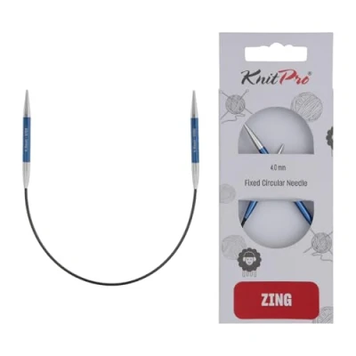 Imagen de KnitPro Agujas de tejer fijas Zing Alfileres circulares 22,5 cm x 4 mm