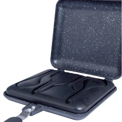 Imagen de Ridgemonkey Classic Sandwich Toaster Granite Edition Utensilios de cocina para camping