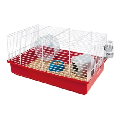 Imagen de Ferplast 57009070 Jaula para hámsteres Criceti 9, Accesorios Incluidos, 46 x 29,5 22,5 cm Blanco