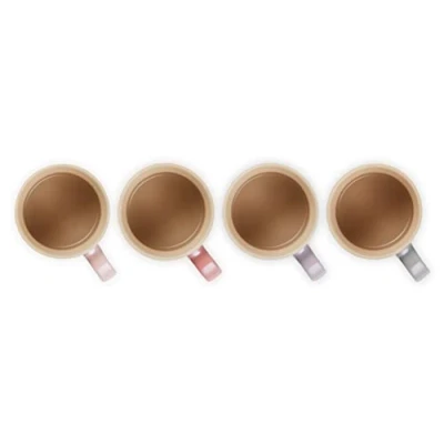 Imagen de Le Creuset Mugs Metallic Pastel 350 ml 4 Pieces