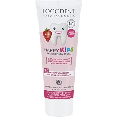 Imagen de LOGODENT Happy Kids Strawberry Tooth Gel