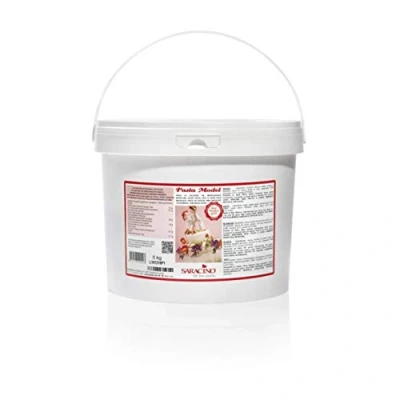Imagen de Saracino Pasta De Azúcar Model Blanco Para Moldear 5 Kg Sin Gluten Made In Italy