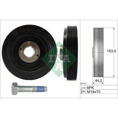 Imagen de INA 544 0042 20 Kit poleas, cigüeñal PEUGEOT: 306 Hatchback, 406 Berlina, CITROËN: Jumper I Furgón, Berlingo / First I, Xsara Familiar
