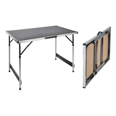 Imagen de Haushalt International Mesa Plegable para Acampada (Altura Regulable, 100 x 60 73 94 cm)