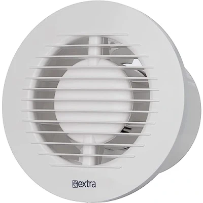 Imagen de LIRAST Ø 100mm Ventilador de Baño con Temporizador y Sensor Humedad Blanco para Cocina WC
