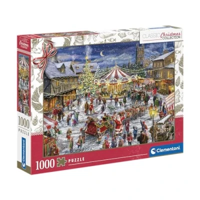 Imagen de Clementoni Colección, The Christmas Fair Puzzle 1000 Piezas, Adulto, Fabricado en Italia 81505