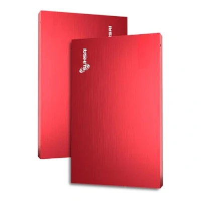 Imagen de SUHSAI Disco Duro Externo portátil USB 2.0 HDD Backup 1 TB de Transferencia Datos Ultrafino Alta Velocidad Compatible con PC, Mac, Windows, Escritorio (Rojo)