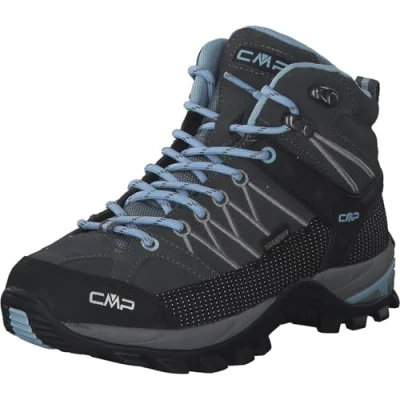 Imagen de CMP Rigel Mid Wmn Trekking Shoes Wp, Zapatillas para Mujer, Graphite Light Blue, 37 EU