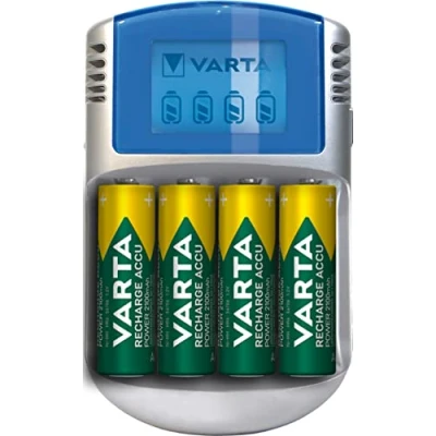 Imagen de Varta power cargador lcd con 4x aa2600mah inclu./cargador rápido 2 4 hora/12v incluye 57070201451