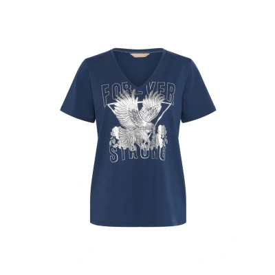 Imagen de Culture Cugith Bronx Camiseta estampada, Mujer, Talla: Medium, Blue bird