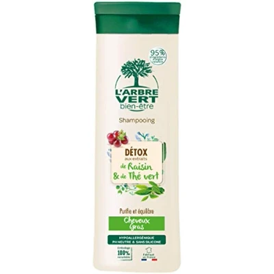 Imagen de L&#039;Arbre Vert Champú Detox para cabellos grasos 250 ml