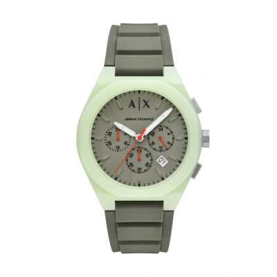 Imagen de Armani Exchange Reloj Hombre, Movimiento Cuarzo cronógrafo y Caja 44mm con Correa Silicona