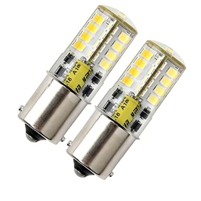 Imagen de HRYSPN 1156 12 V bombilla impermeable, 5 W blanco frío 6000 K 500 lm para barco, iluminación de paisaje exterior, etc (2 unidades)