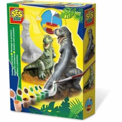 Imagen de SES Flora Divina Patrona de los Jardines, Dinosaurios. Brillante Moldea y Pinta T Rex, Multicolor (01283)