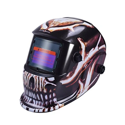 Imagen de nuzamas Funciona con energía Solar Auto oscurecimiento Soldadura Casco máscara de Cara protección para ARC TIG Mig Molienda Corte por Plasma Pantalla Ajustable Gama DIN4/9 13