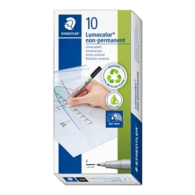 Imagen de STAEDTLER 316 9. Rotulador de punta fina Lumocolor. Caja 10 unidades.