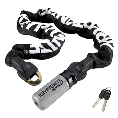 Imagen de Kryptonite Cadena, Kabelschloss Evolution Serie 2 Integrated Chain 995, Schwarz, 3500322, Negro, 95 cm