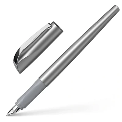 Imagen de Schneider Pluma estilográfica para caligrafía y escritura (grosor del plumín 1,5 mm), color antracita