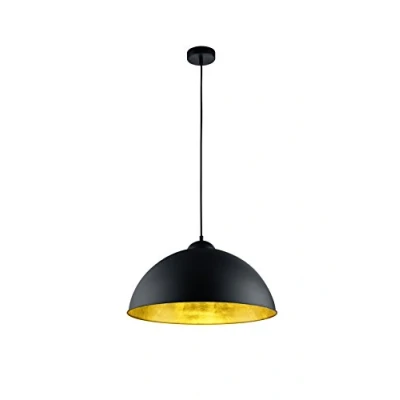 Imagen de Trio Lighting Lmpara Colgante, Negro y Oro Interior