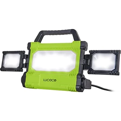 Imagen de Luceco Foco de Trabajo LED 50W, Luz Portátil IP65 Impermeable, Lampara para Obras, Jardines, Automóviles, Garajes