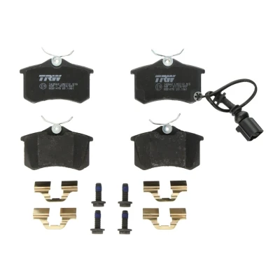 Imagen de TRW COTEC GDB1475 Juego de pastillas freno con contacto avisador desgaste tornillos pinza accesorios SEAT: Ibiza 3, Arosa