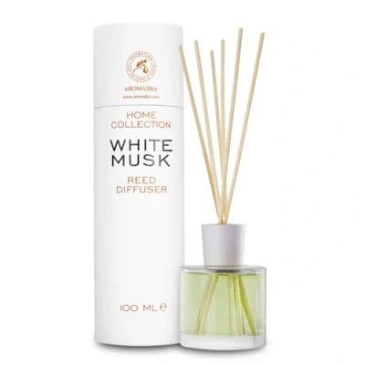 Imagen de Difusor de Almizcle Blanco 100ml Fragancias Ambiente Intensas y Duraderas para Hogar Difusores Aromáticos Ambientador Perfumado Aromaterapia Reed Diffuser