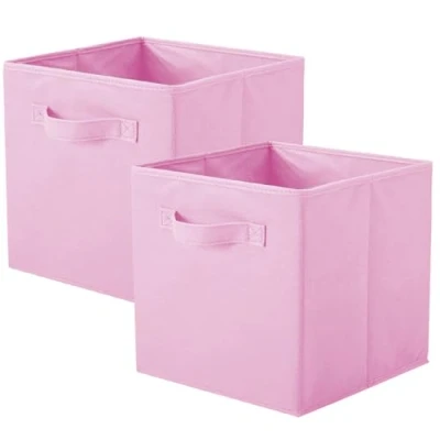 Imagen de Powerking Cesta Plegable de Almacenamiento Ropa Cubos, contenedores y cajones (rosado, 2)