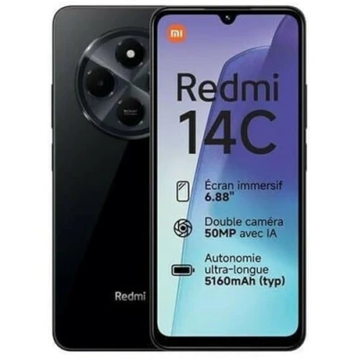 Imagen de Móvil Xiaomi Redmi 14C, Negro, 256GB, 8GB RAM, 6.88&quot; HD+, MediaTek Helio G81 Ultra, 5160mAh, Android