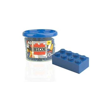 Imagen de Blox Bote de 40 Bloques, Color Azul (Simba 4118881)