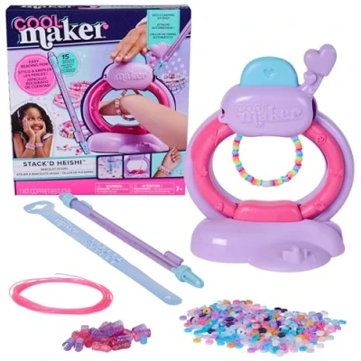 Imagen de Cool MAKER, Stack&#039;d Heishi Studio Kit de fabricación pulseras con bolígrafo cuentas fácil y más 1200 para pulseras, hace 15, juguetes niños 7 años en adelante