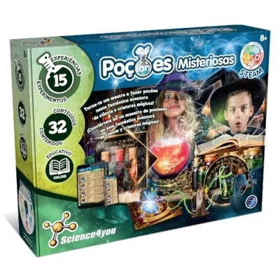 Imagen de Science4you Pociones Misteriosas para Niños 8 Años Laboratorio de Quimica con Experimentos, Haz Mágicas un Caldero Magico Juegos y Regalos Educativos Ciencias 9 10