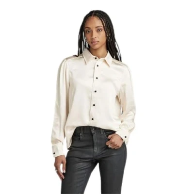 Imagen de G STAR RAW Camisa Boxy Para Mujer, Beige (eggnog D23580 D414 G076), S