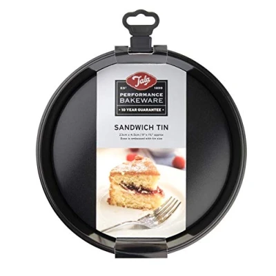 Imagen de Tala Performance Molde Redondo para sándwich de Base Suelta, Acero al Carbono Calibre Profesional con Revestimiento Antiadherente Eclipse Premuim, 23 cm