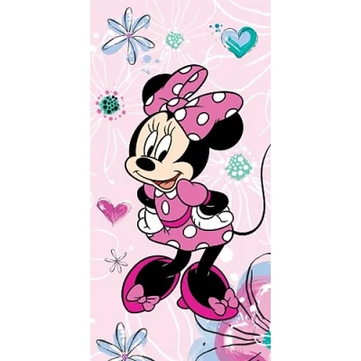 Imagen de Jerry Fabrics Disney Minnie Mouse Toalla de ducha, 70 x 140 cm, color rosa