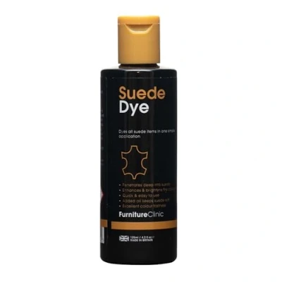 Imagen de Tinte de gamuza 125 ml, se utiliza para restaurar o cambiar el color zapatos, ropa, bolsos y muebles gamuza, marrón oscuro, 125ml