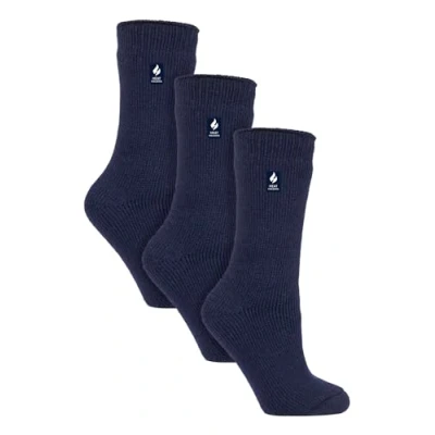 Imagen de HEAT HOLDERS 3 Pares Invierno Cálido Termicos Calcetines para Mujer Forrado Polar (37 42, Índigo)
