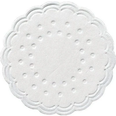 Imagen de Posavasos para tazas Blanco Diámetro: 7,5 cm 8 capas 250 unidades por caja