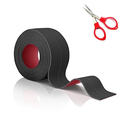 Imagen de TATUNER Cinta Adhesiva para Bañeras, Selladora Baño, Sellador Juntas Bañera, Rodapies Autoadhesivo Resistente al Agua Bañeras(Negro,38mm)