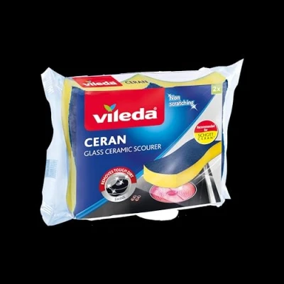 Imagen de Vileda 153104 vitrocerámica Esponja para cocinas de inducción y vitrocerámica, 2 Unidades, Otro, Multicolor, 19 x 14 5.4 cm, Unidad