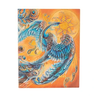 Imagen de Paperblanks Agende 12 Mesi Flexis 2025 Uccello del Cielo Ultra Verticale Chiusura con Fascia Elastica