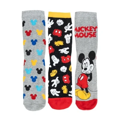 Imagen de Calcetines de Mickey Mouse Disney para hombre deportivos 40 45 (5 unidades), multicolor,
