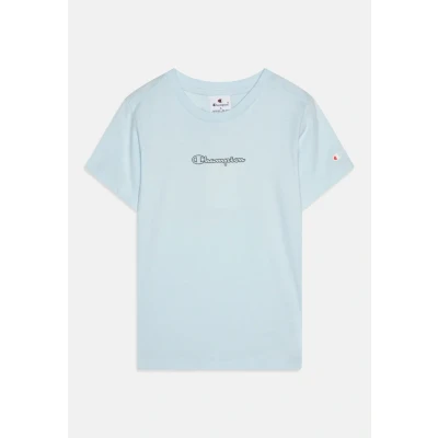 Imagen de Champion Graphic Crewneck WITH Large LOGO Camiseta estampada para niños, Talla: 11 12a, Blue