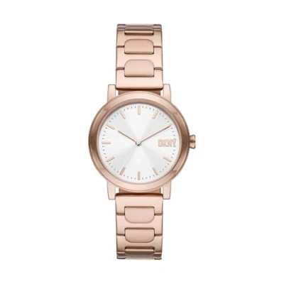 Imagen de DKNY Reloj Soho D Acero Inoxidable en Tono Oro Rosa con Tres Agujas NY6622