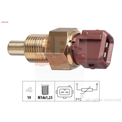 Imagen de EPS 1.830.308 Sensor de Temperatura del Refrigerante Made in Italy OE Equivalent marrón CITROËN: Saxo Hatchback, Xsara Hatchback