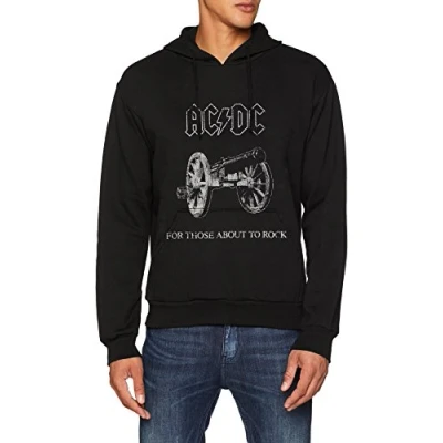 Imagen de AC/DC Punto de Rock Sudadera con Capucha, Negro, M para Hombre