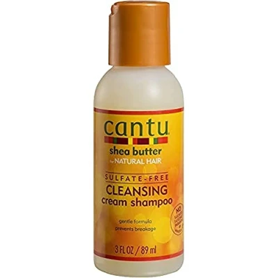 Imagen de CANTU Champú Crema Limpiadora Sin Sulfato Manteca de Karité Fácil Usar Fabricado en EE.UU., Crema, 89 ml (Paquete 1)