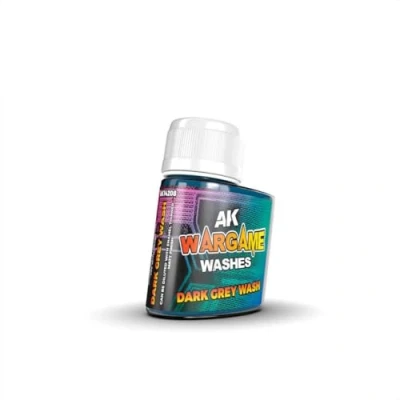 Imagen de Ak+Interactive+Pot+de+Wash+For+Wargame+ +Dark+Grey+Wash+%2835+ml%29