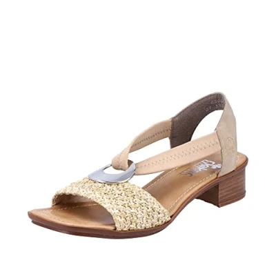 Imagen de Rieker 62664, Sandalia Mujer, Beige, 41 EU