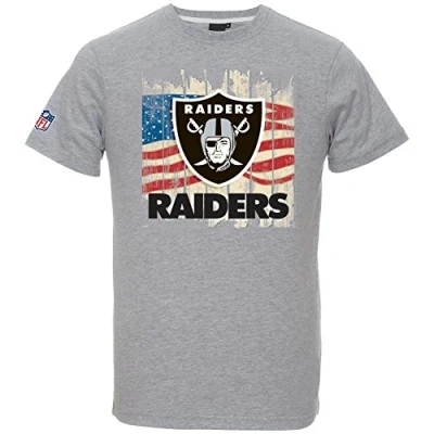 Imagen de Majestic Raiders Camiseta, Grey, L para Hombre