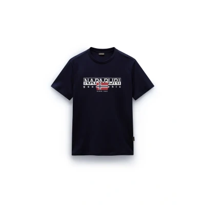 Imagen de Napapijri Saylmer Camiseta estampada, Hombre, Talla: Large, Blu marine